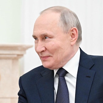 Russlands Präsident Wladimir Putin während einer Besprechung im Kreml. (Archivbild)