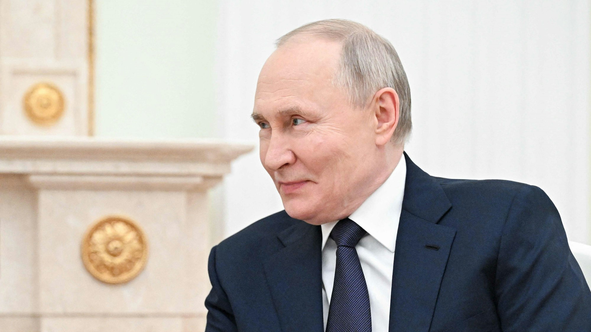 Russlands Präsident Wladimir Putin während einer Besprechung im Kreml. (Archivbild)