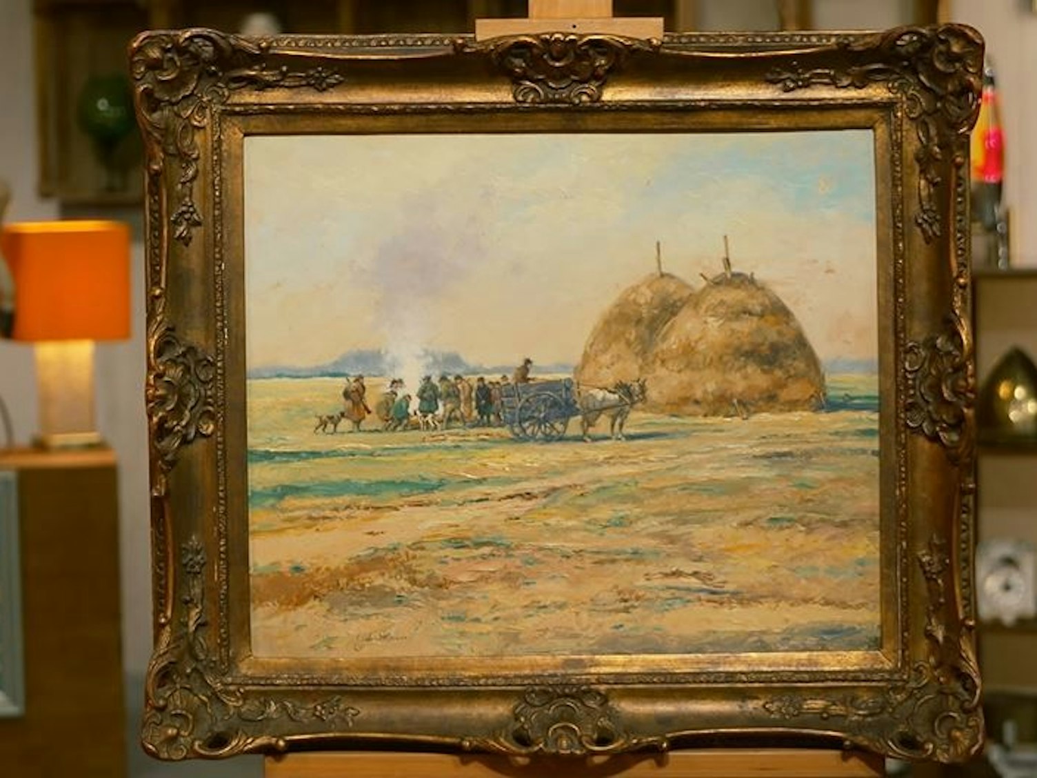 Gemälde wie dieses von Carl Plückebaum verkaufen sich laut Experten immer noch gut.