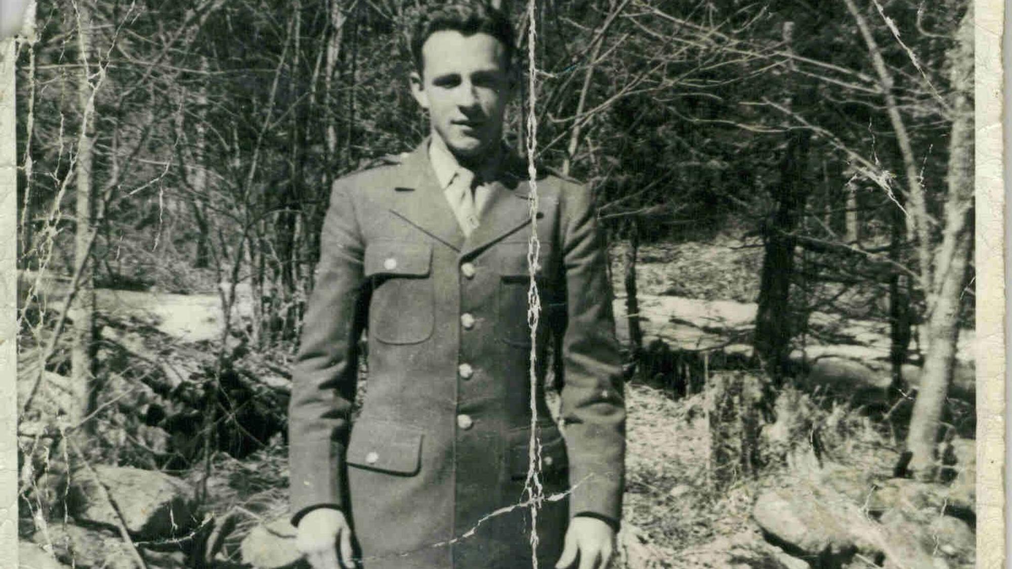 Das einzige Foto von GI Lehman in Uniform.
