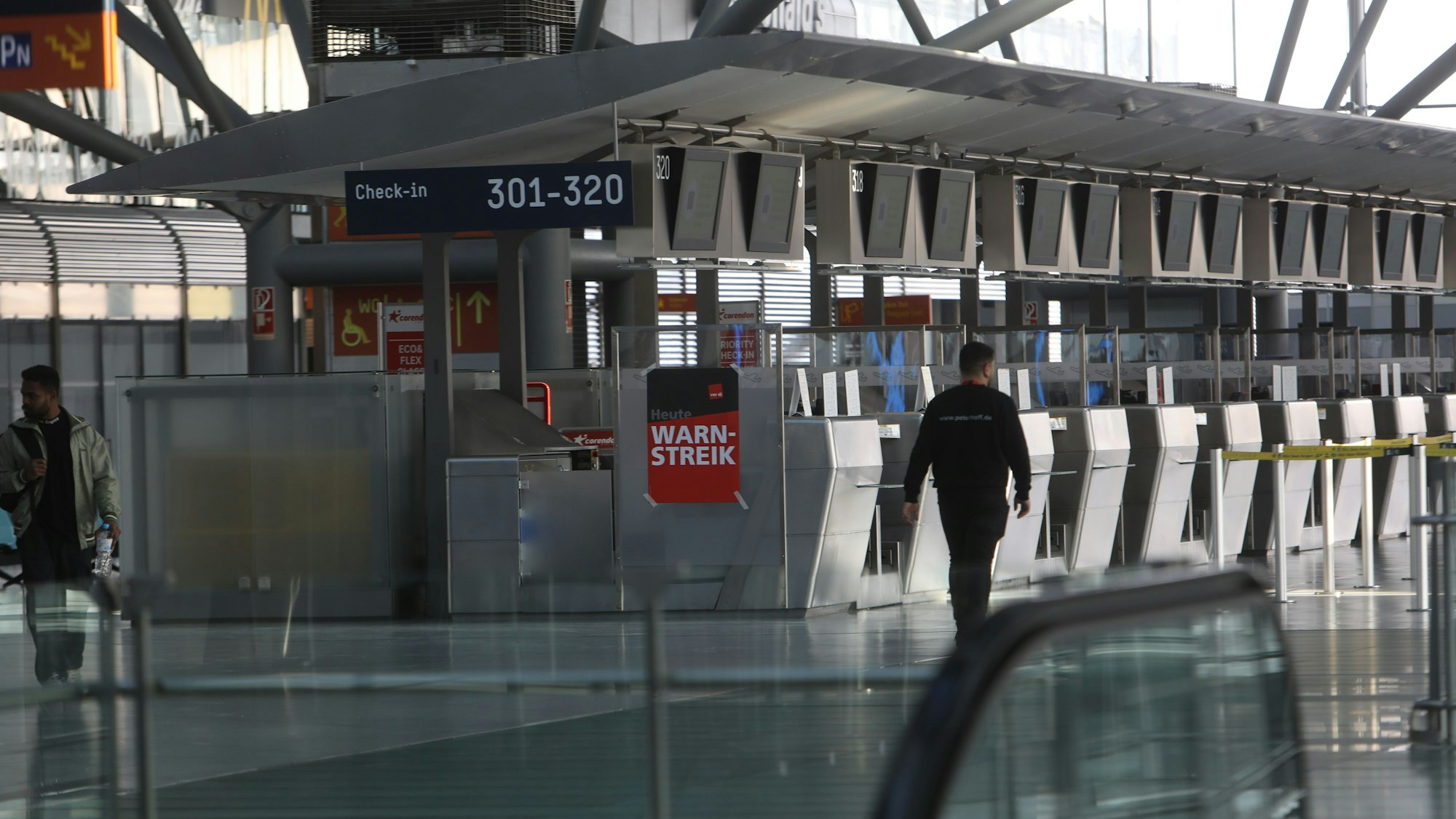 Streik am Flughafen Köln/Bonn.