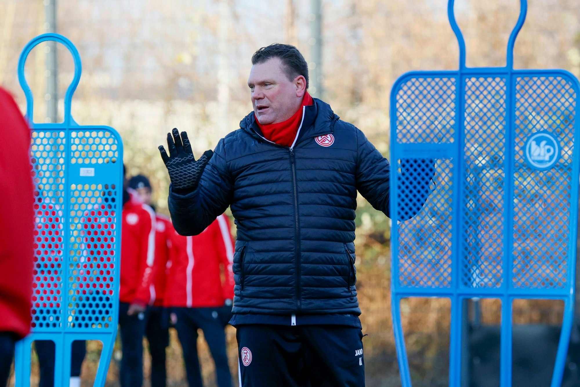 Uwe Koschinat im Winter-Trainingslager mit Rot-Weiss Essen