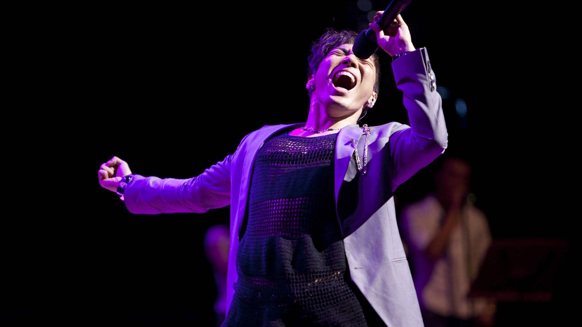 Wheesung bei einem Konzert.
