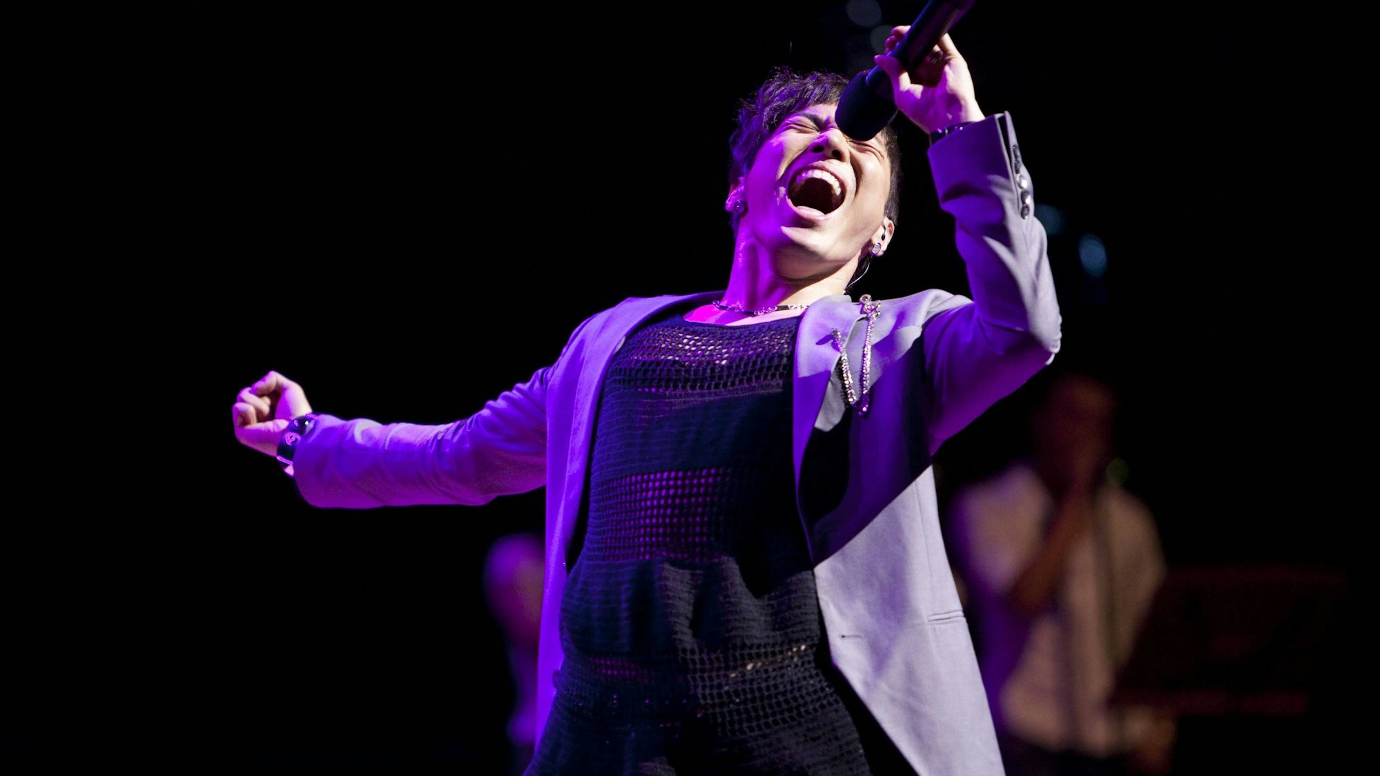 Wheesung bei einem Konzert.