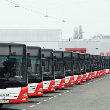 11.03.2025 Köln. KVB Streik. Der Betriebshof auf der Friedrich-Karl-Straße. Foto: Alexander Schwaiger