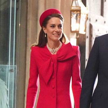 Prinzessin Kate von Wales und Prinz William kommen zum jährlichen Gottesdienst zum Commonwealth Day in der Westminster Abbey in London.