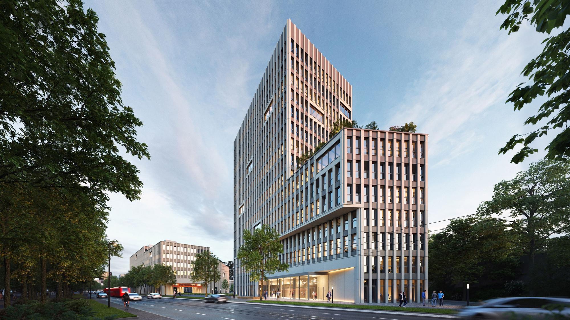 Visualisierung des Büroensembles Düx
