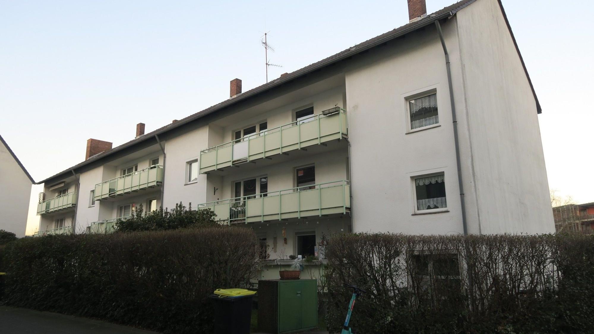 Die drei Häuser in der Feltenstraße.