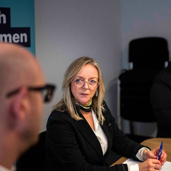 Sabine Preiser-Marian im Gespräch mit Ingo Pfennings und Ute Stolz.
