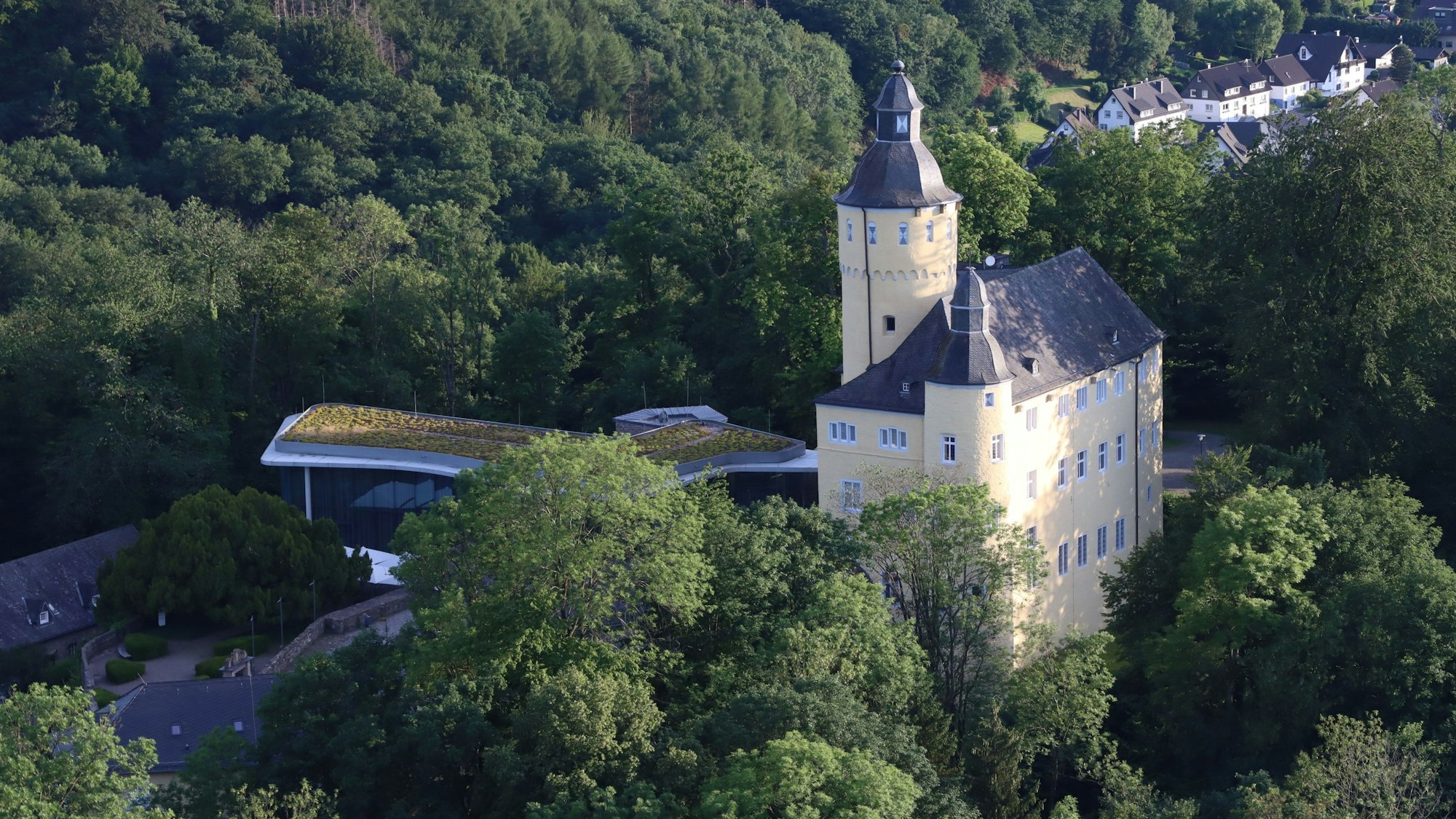 Luftbild von Schloss Homburg