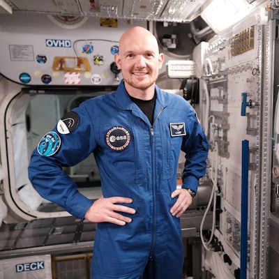Astronaut Alexander Gerst in einem Model der Esa im Trainingszentrum für Astronauten Luft- und Raumfahrtzentrum in Köln (Archivbild).