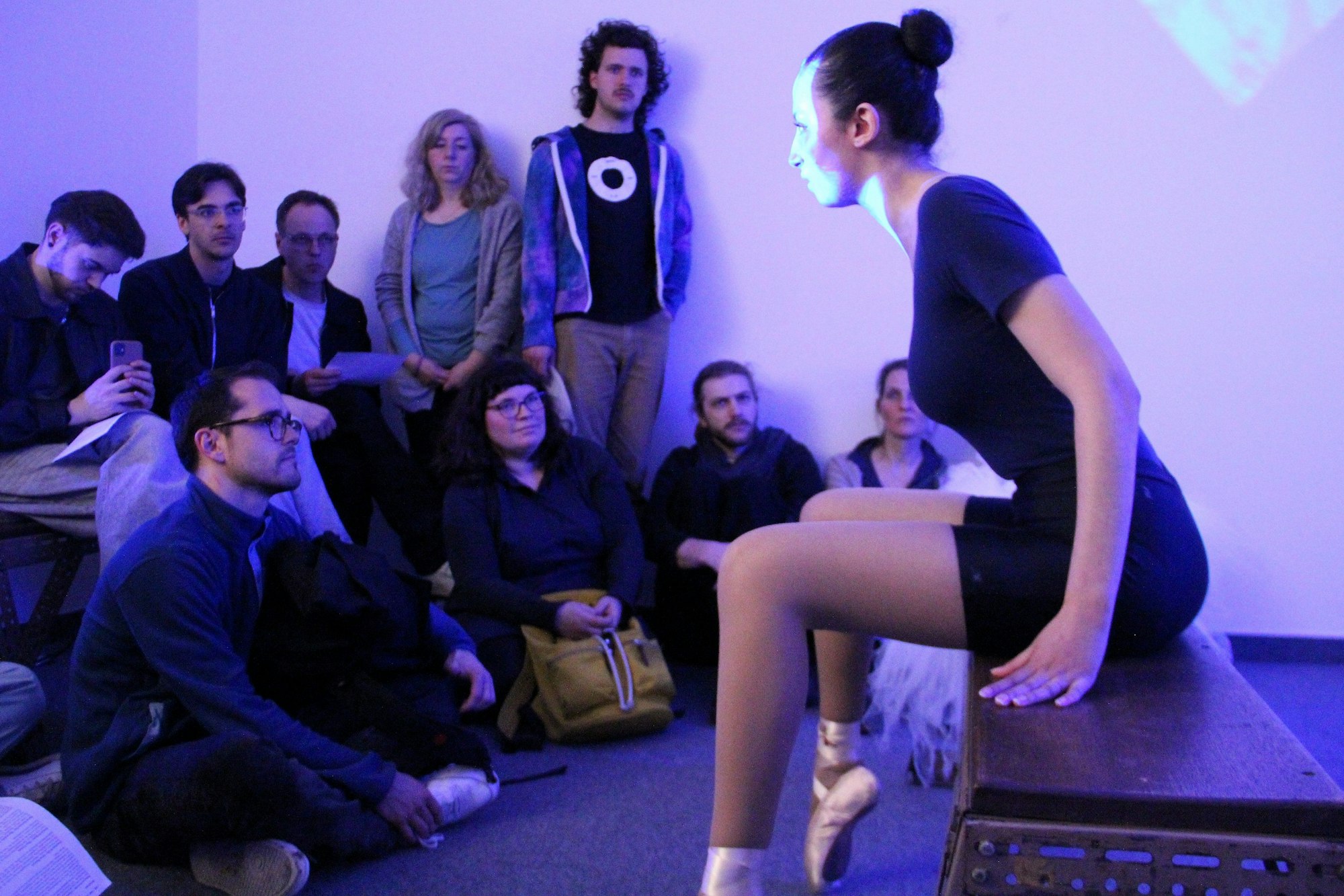 Eine Theater-Darstellerin als Primaballerina