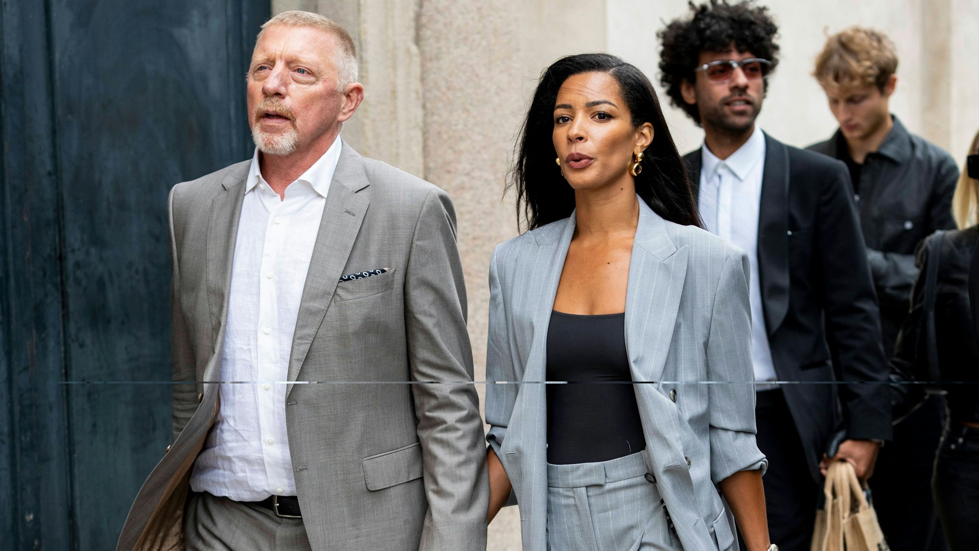 Boris Becker mit seiner Frau Lilian de Carvalho Monteiro in Mailand.