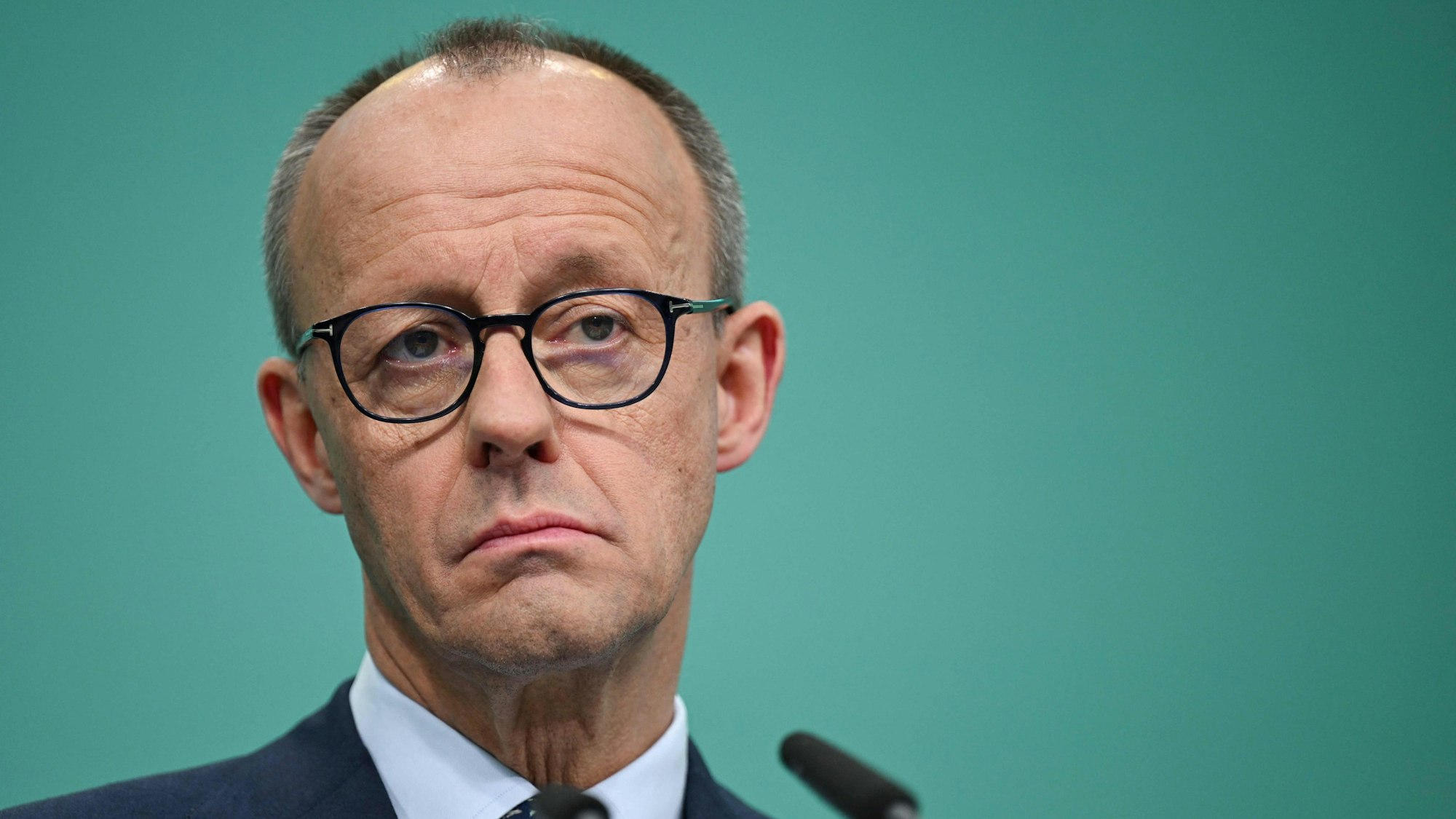 Das Bild zeigt den CDU-Chef und designierten Bundeskanzler, Friedrich Merz.Foto: Ina Fassbender / AFP