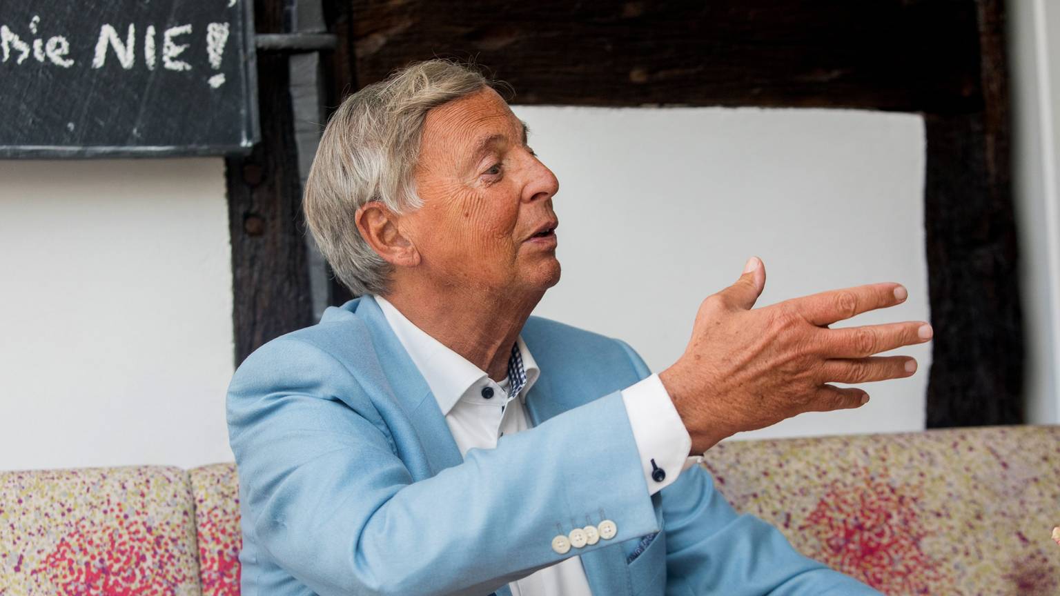 25.10.2022, Bergisch-Gladbach: Interview mit Wolfgang Bosbach.
Foto: Michael Bause
