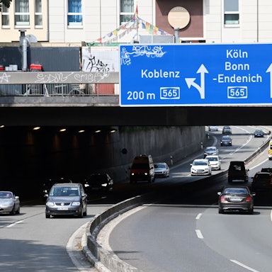 Die Anschlussstelle der A565 in Bonn Poppelsdorf.