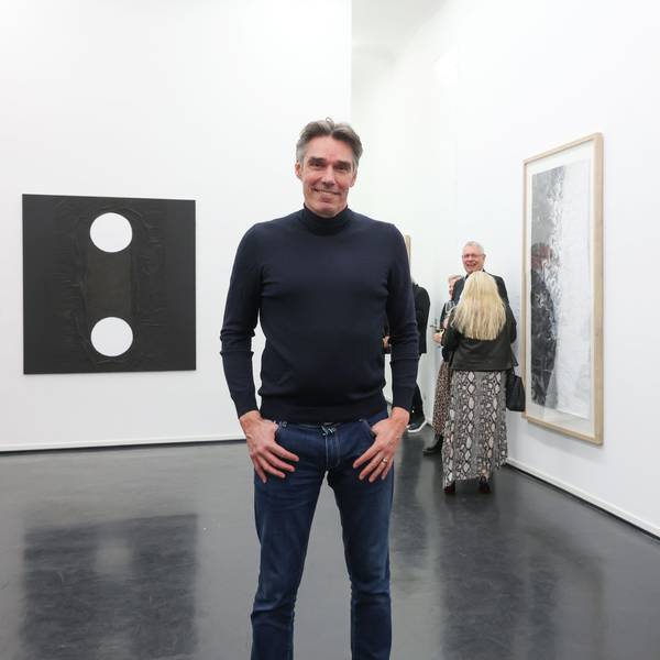 Michael Stich in seiner Ausstellung in Köln.