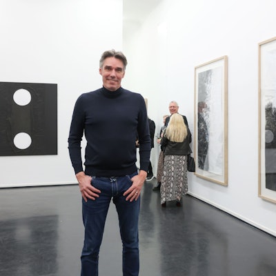 Michael Stich in seiner Ausstellung in Köln.