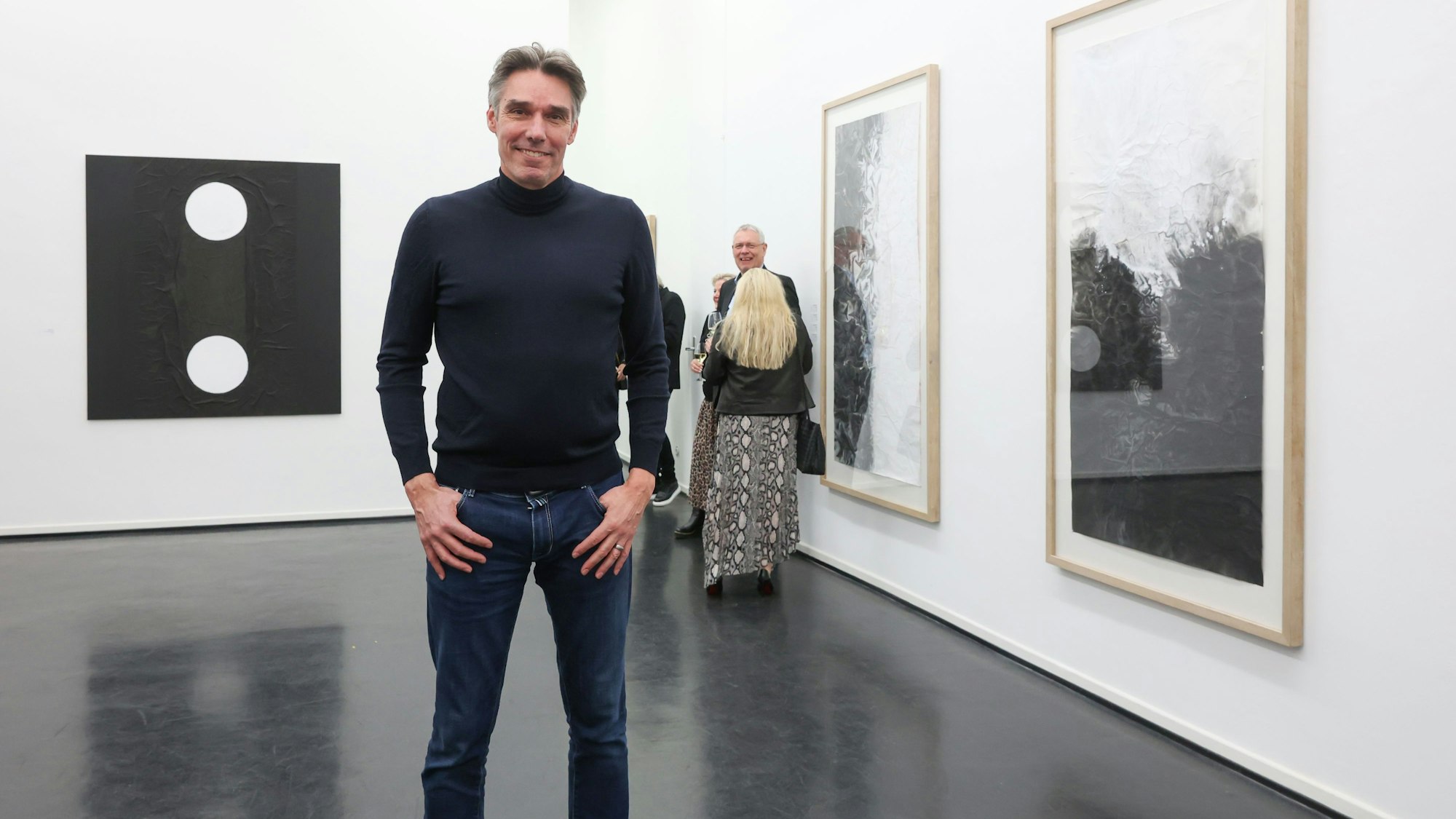 Michael Stich in seiner Ausstellung in Köln.