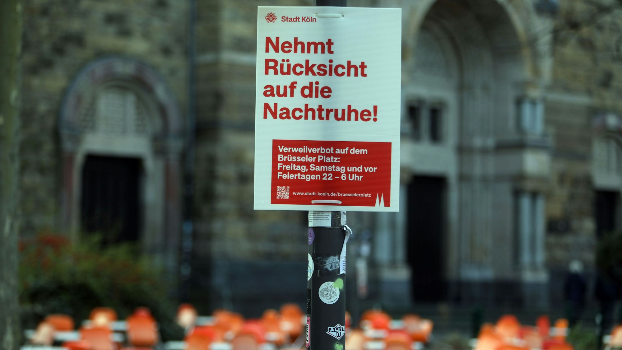 14.03.2025, Köln: Die Stadt will das Verweilverbot auf dem Brüsseler Platz verschärfen. Foto: Arton Krasniqi