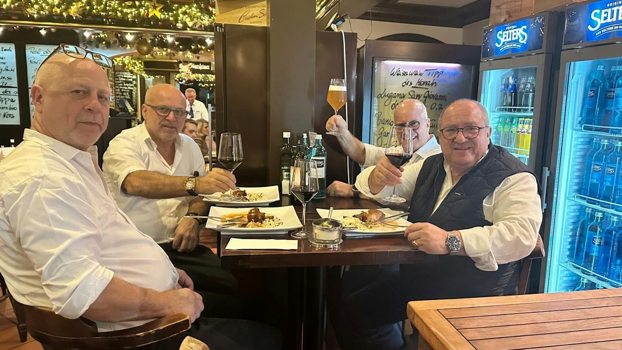 Die Gebrüder La Tragna im Culinarius (v.l.): Rossano, Joseph, Gianni, Massimo