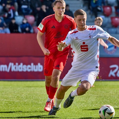 A-Junioren Bundesliga U19 DFB-Nachwuchsliga, FC Bayern München U19 vs 1.FC Köln U19, München FC Bayern, München FC Bayern U19, Köln 1.FC, Köln 1.FC U19, 2025-03-09 in München FC Bayern Campus FRIEMEL Jonathan 1.FC Köln FCKU1902M sportworld München FC Bayern Campus Bayern Deutschland *** A Junioren Bundesliga U19 DFB Nachwuchsliga, FC Bayern München U19 vs 1 FC Köln U19 , München FC Bayern, München FC Bayern U19 , Köln 1 FC, Köln 1 FC U19 , 2025 03 09 in München FC Bayern Campus FRIEMEL Jonathan 1 FC Köln FCKU1902M sportworld München FC Bayern Campus Bayern Germany