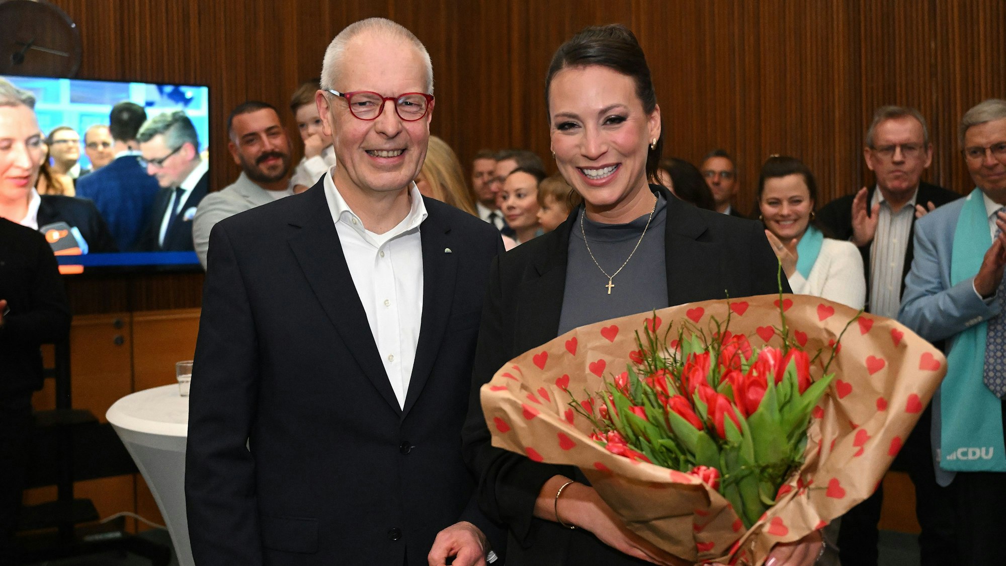 Heidkamp. Kreishaus. Bundestagswahl. Dr. Hermann-Josef Tebroke, Caroline Bosbach