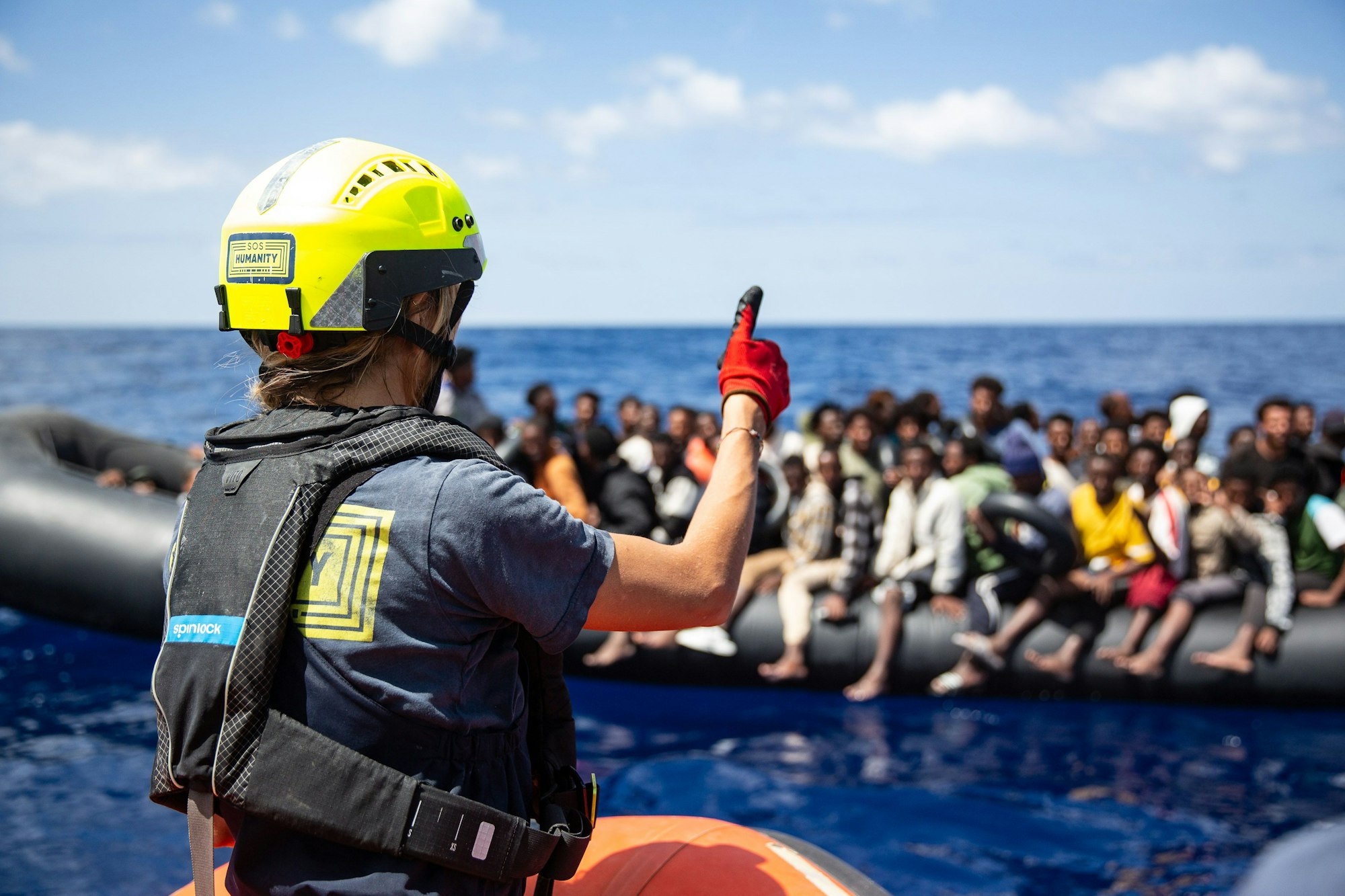 Seenotretter von SOS Humanity im Einsatz