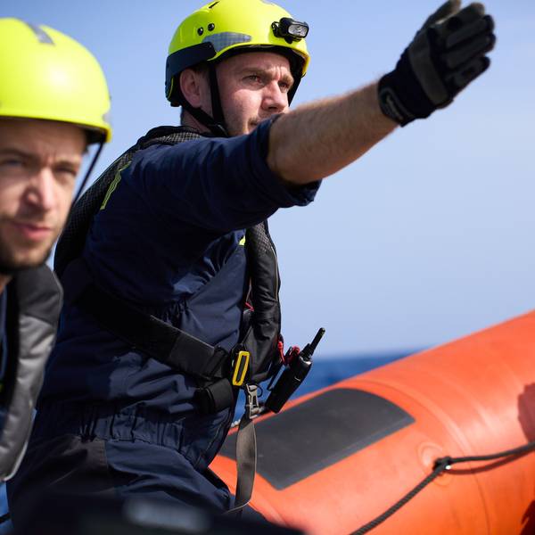 Jochen Häußler im Einsatz als Seenotretter bei SOS Humanity