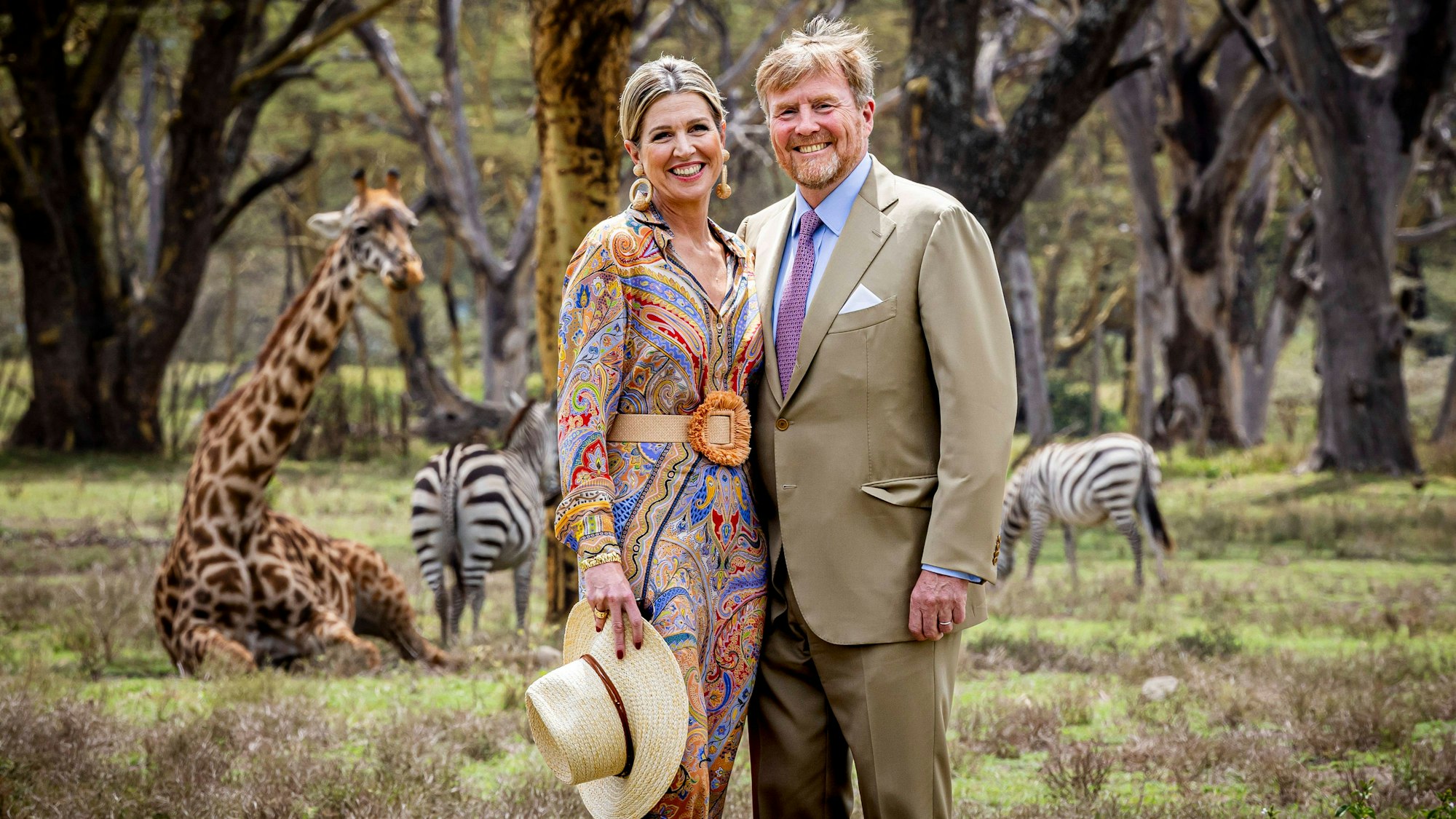 Königin Máxima und König Willem-Alexander beim Besuch der Sanctuary Farm.