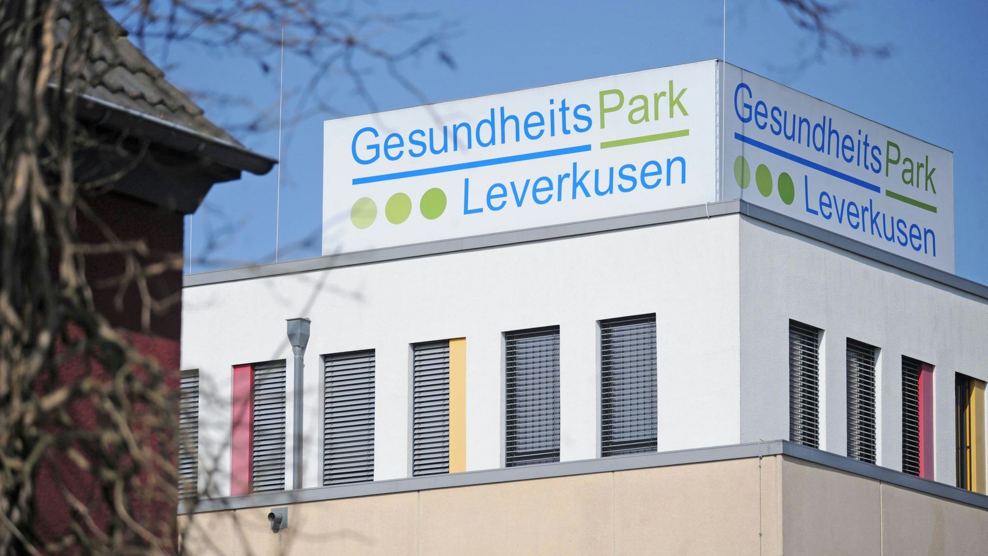Das Logo des Gesundheitsparks in Schlebusch.