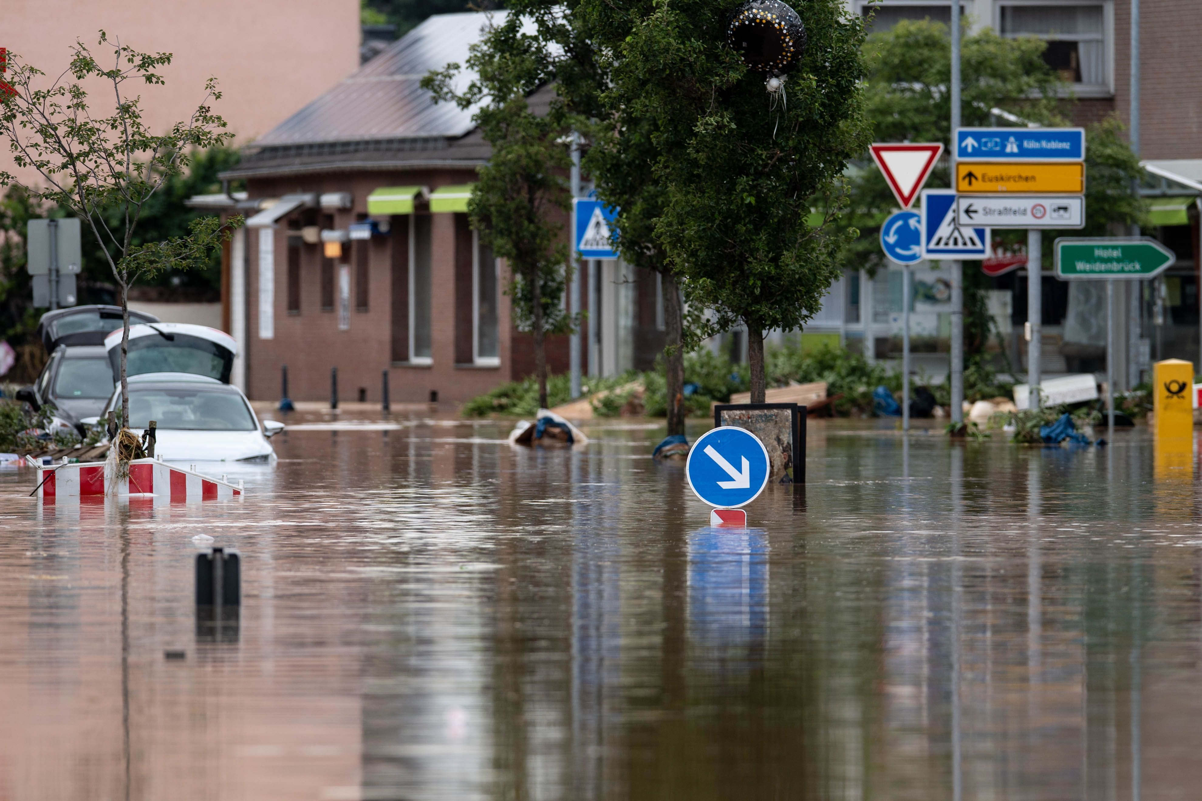 Hochwasser 2021 in Swisttal-Heimerzheim.