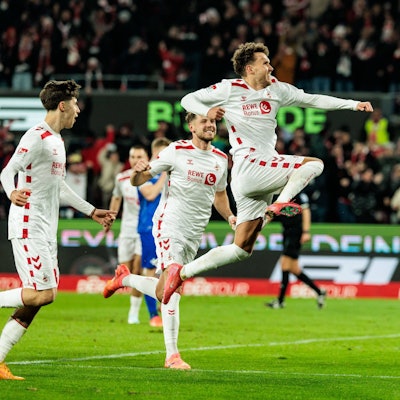 RECORD DATE NOT STATED 2. Fußball Bundesliga: 1. FC Köln - SV Darmstadt 98 15.03.2025 Jubel zum 2:1 durch Luca Waldschmidt 1. FC Köln, 9 nach Elfmeter 2. Fußball Bundesliga, 1. FC Köln - SV Darmstadt 98, Köln, Rheinenergiestadion am 15.03.2025 DFL REGULATIONS PROHIBIT ANY USE OF PHOTOGRAPHS AS IMAGE SEQUENCES AND/OR QUASI-VIDEO. *** 2 Bundesliga 1 FC Köln SV Darmstadt 98 15 03 2025 Luca Waldschmidt 1 FC Köln, 9 after penalty 2 Bundesliga, 1 FC Köln SV Darmstadt 98, Cologne, Rheinenergiestadion on 15 03 2025 DFL REGULATIONS PROHIBIT ANY USE OF PHOTOGRAPHS AS IMAGE SEQUENCES AND OR QUASI VIDEO Copyright: xBEAUTIFULxSPORTS/Wunderlx