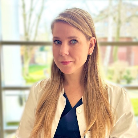 Zu sehen ist Dr. Kerstin Gretschko, die Leiterin der Zentralen Notaufnahme am Bergheimer Maria-Hilf-Krankenhaus wird.