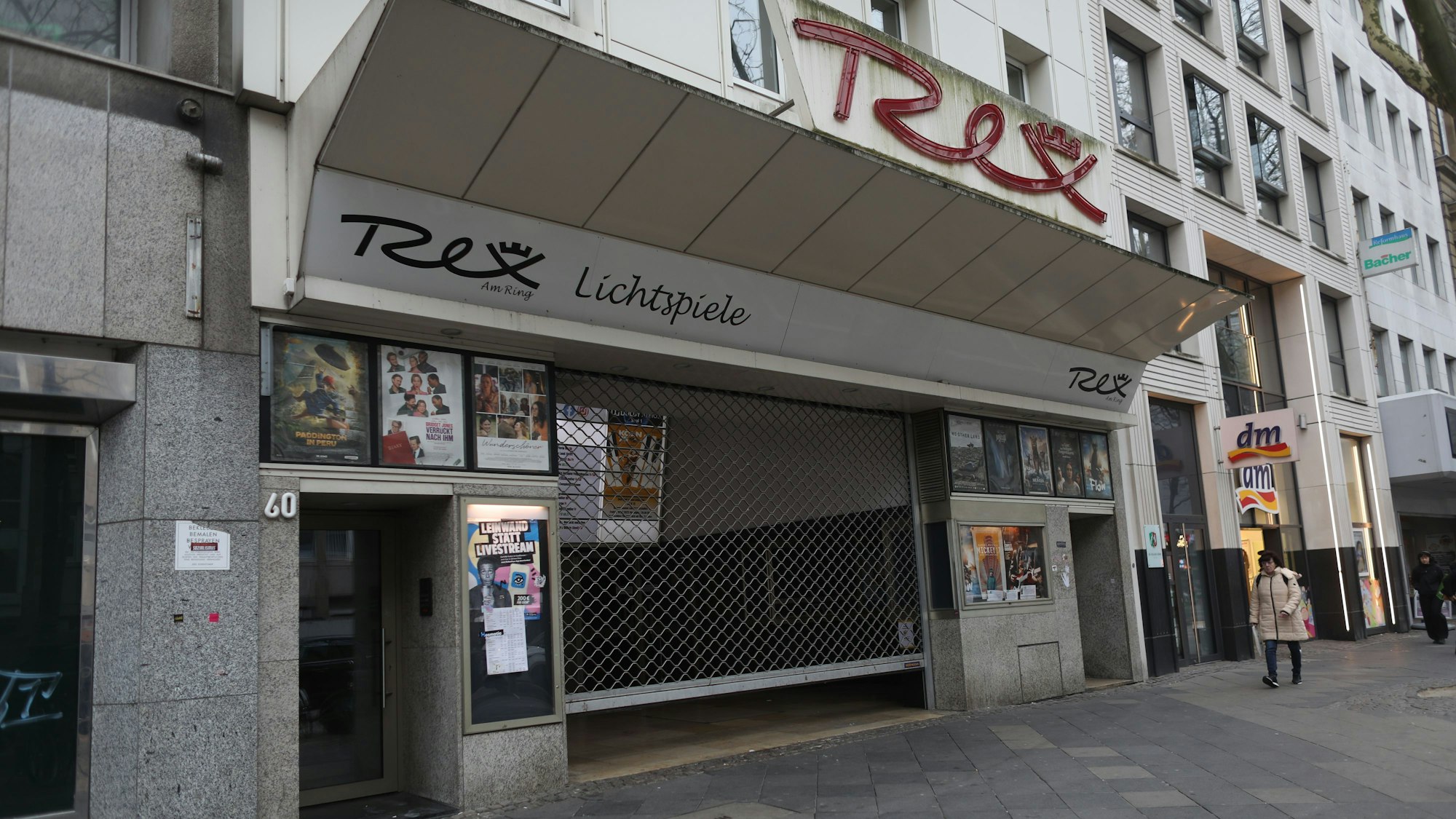 11.03.2025, Köln: Das Rex Kino auf den Ringen. Foto: Arton Krasniqi