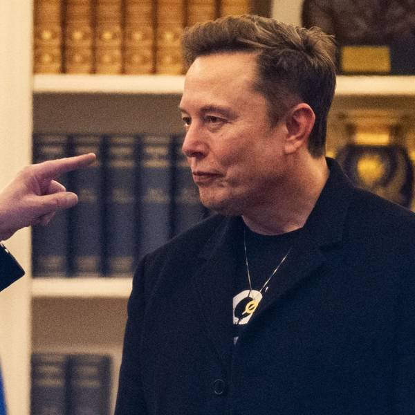 US-Präsident Donald Trump (l) und Tech-Milliardär Elon Musk.