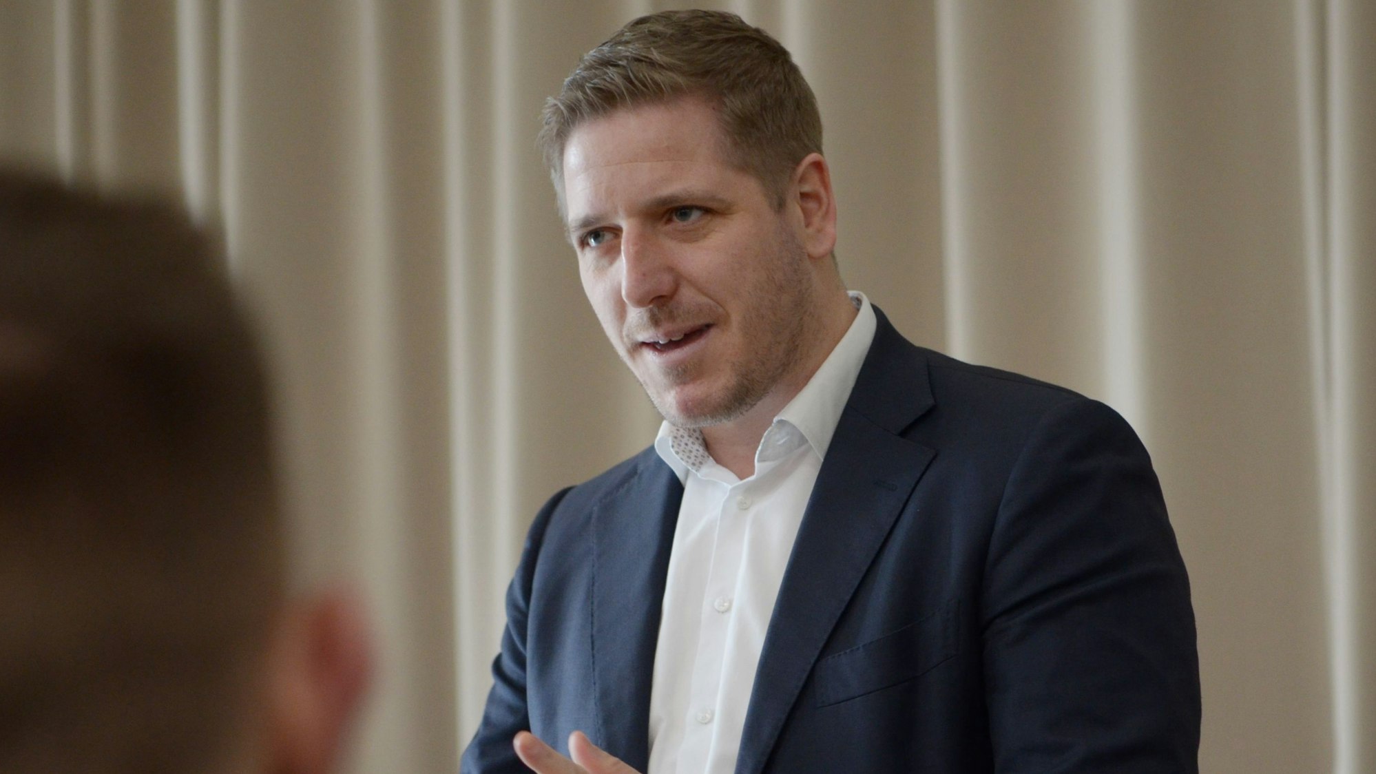 Das Archivbild zeigt Markus Ramers bei einer Veranstaltung.