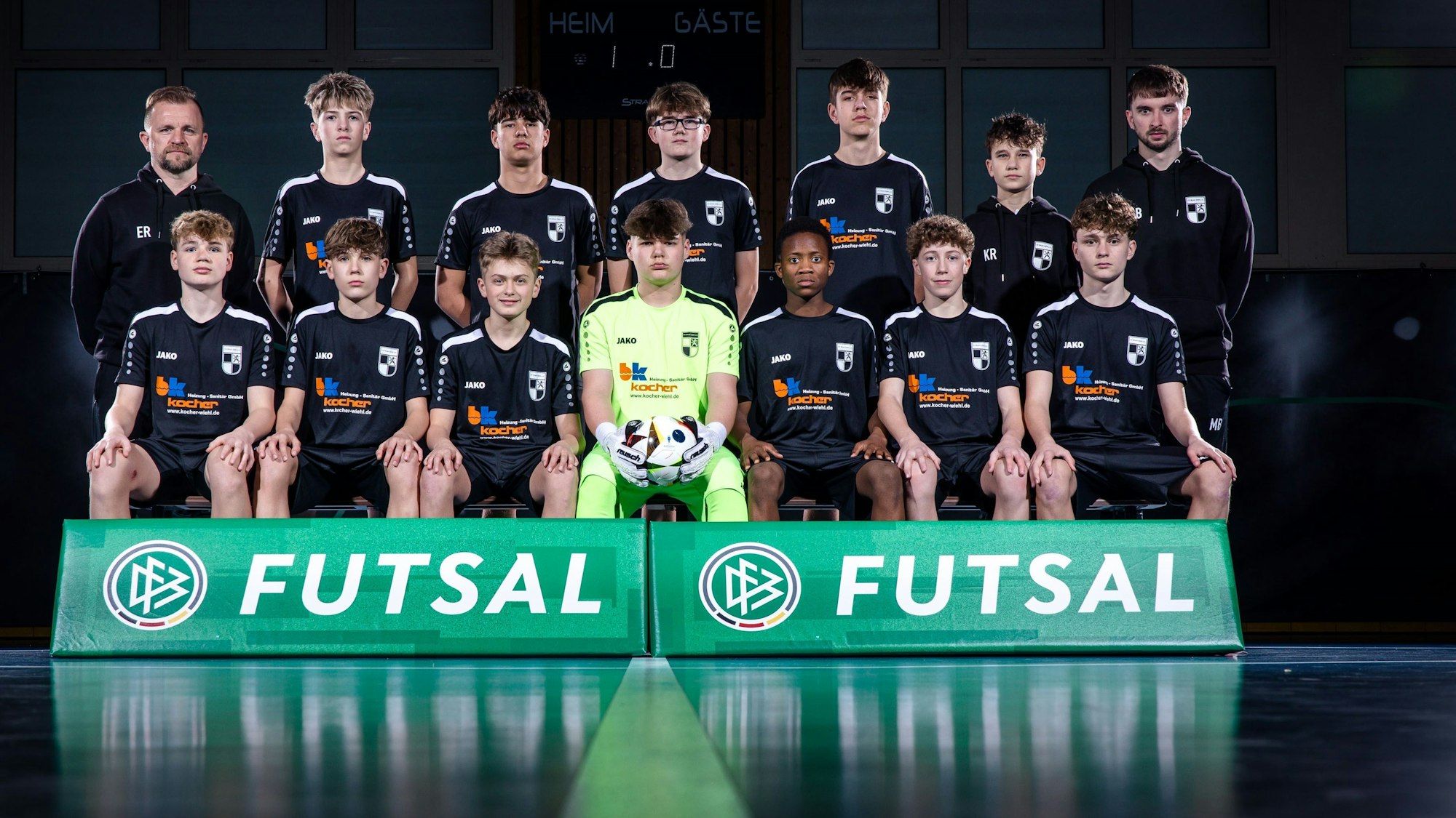 Mannschaftsfoto der C-Jugend des FV Wiehl.