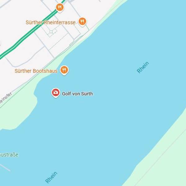 Der Golf von Sürth existiert nur auf Google Maps.