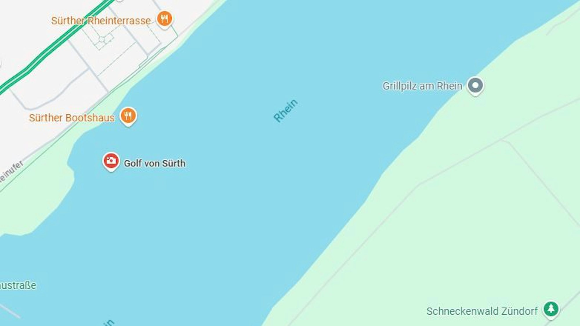 Der Golf von Sürth existiert nur auf Google Maps.