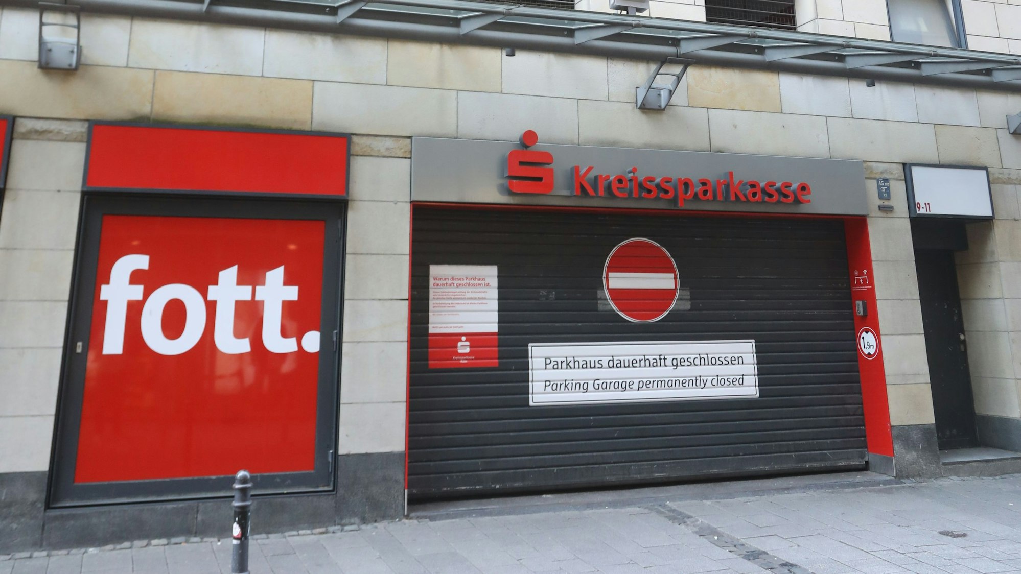 Das Parkhaus der Kreissparkasse an der Richmodstraße