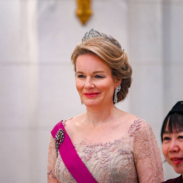 Königin Mathilde beim Staatsbesuch von S.E. Tharman Shanmugaratnam, Präsident der Republik Singapur.