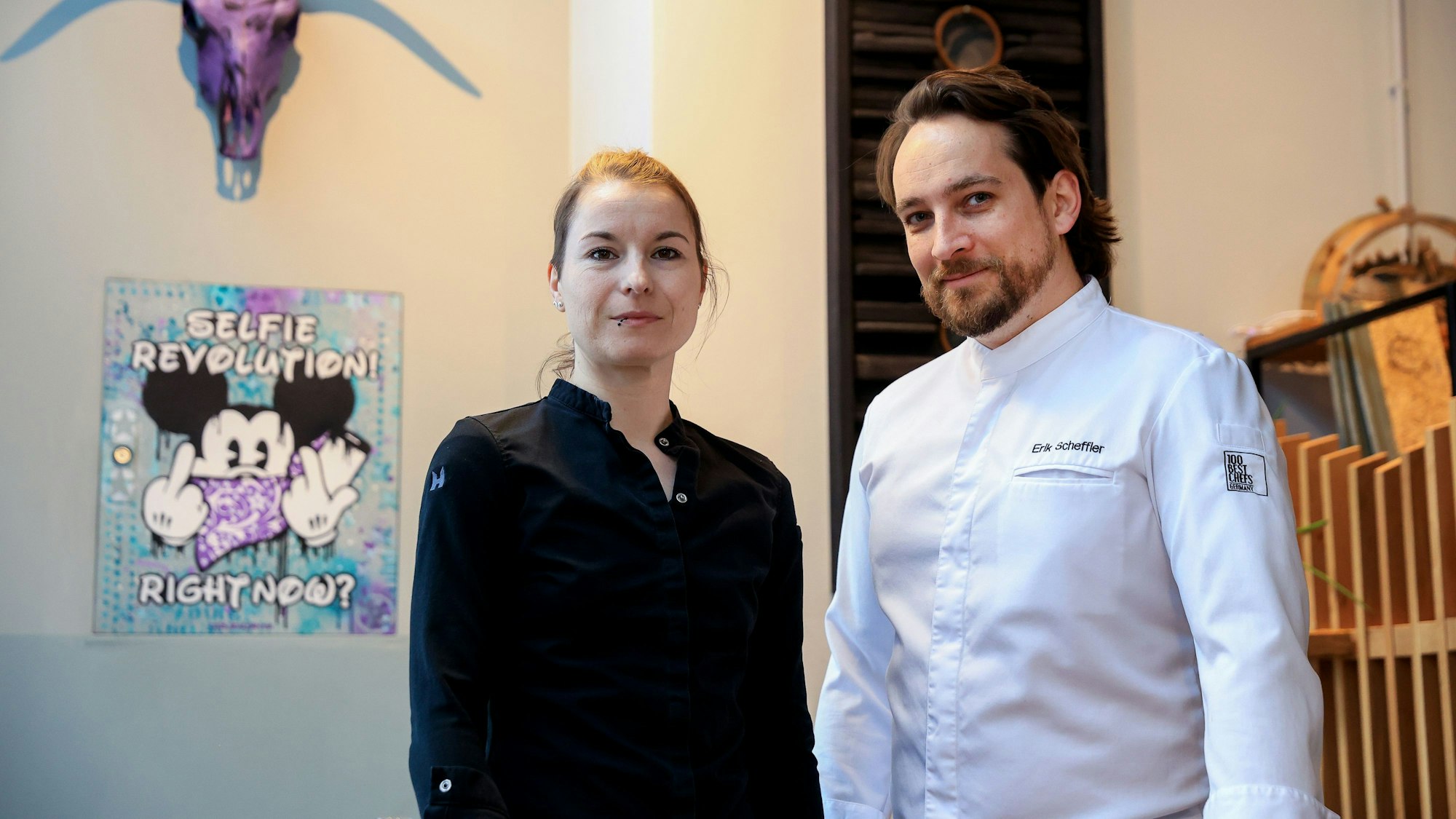Die Chefs des Restaurants Neobiota, v.l.n.r. Sonja Baumann und Erik Scheffler.