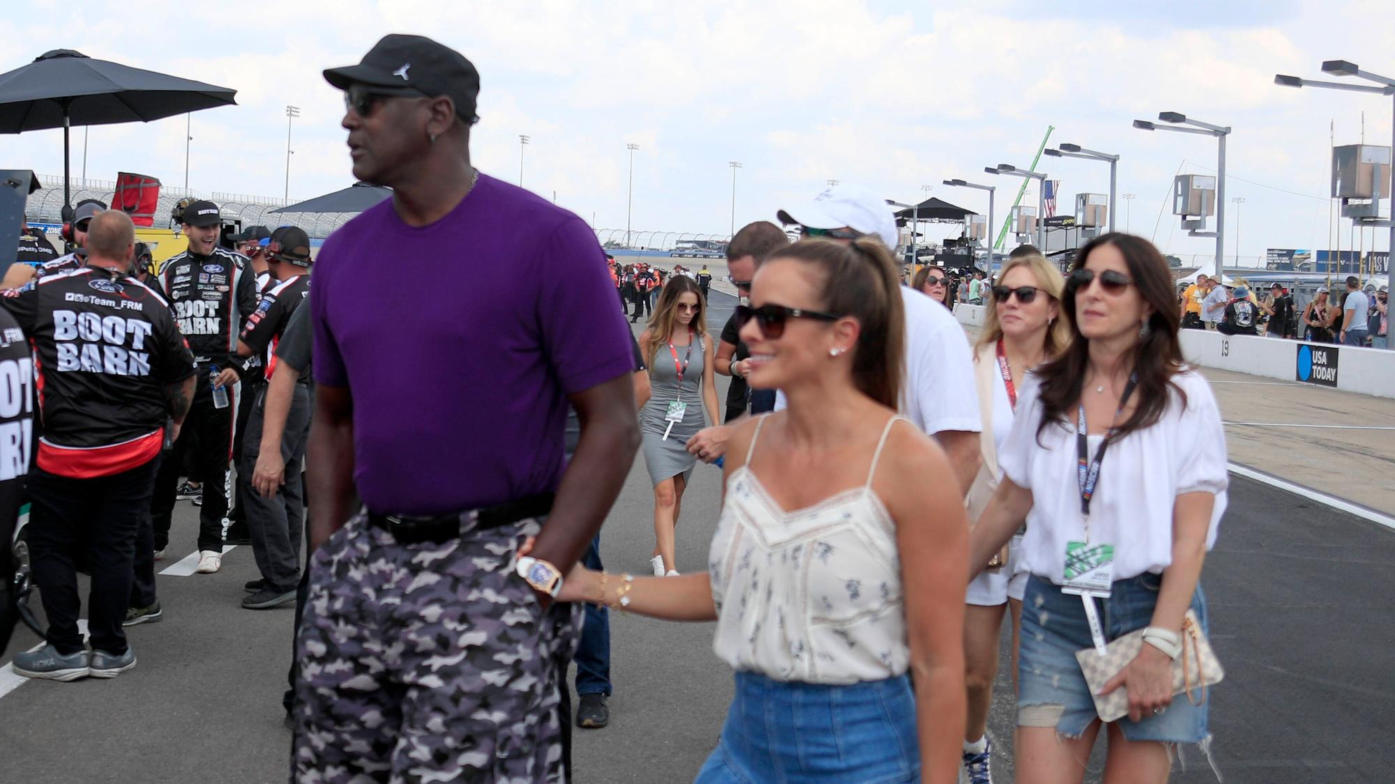 Michael Jordan und seine Frau Yvette Prieto.