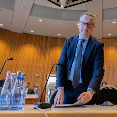 Benjamin Limbach (Bündnis 90/Die Grünen), Justizminister von Nordrhein-Westfalen, kommt zum Untersuchungsausschuss des Landtags zur OVG-Affäre