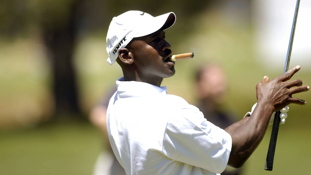 Michael Jordan at a golf course
