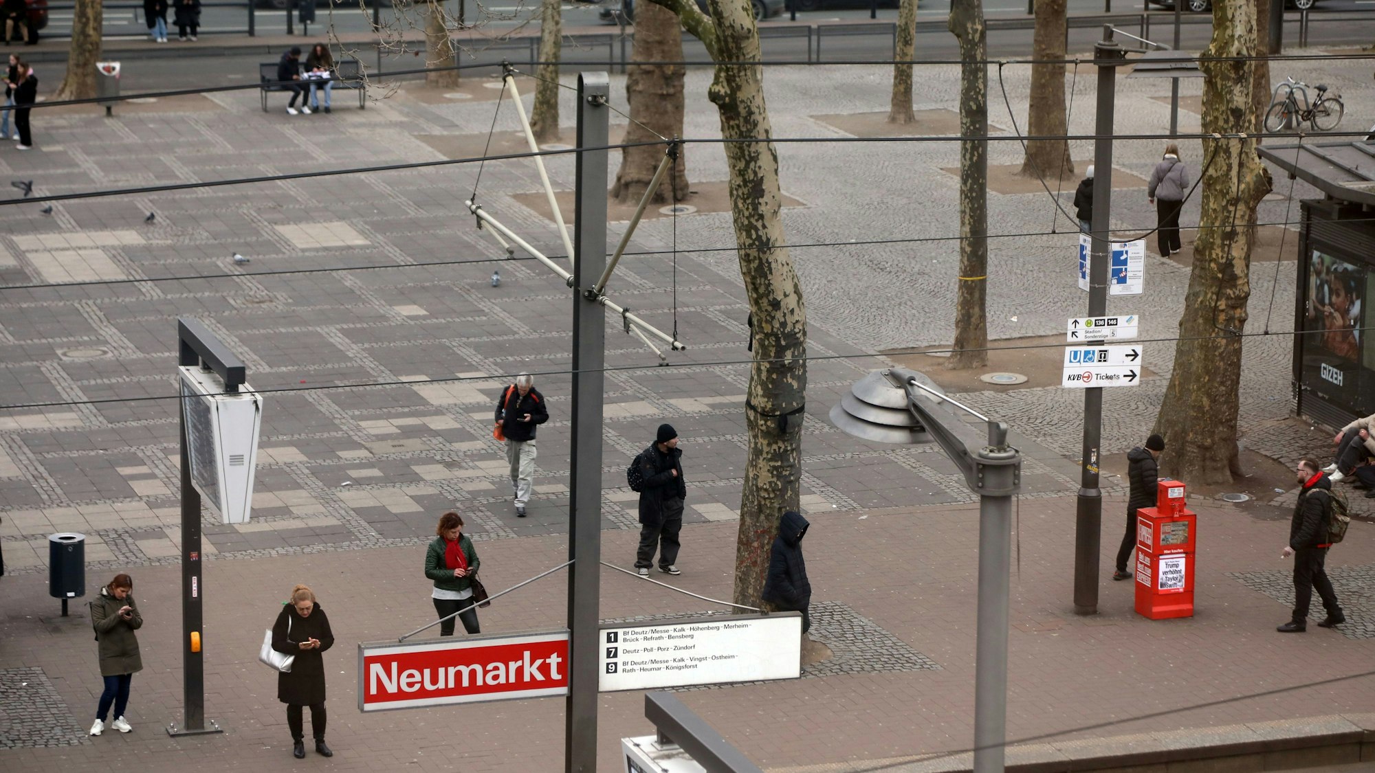 11.02.2025, Köln: Die Drogenszene am Neumarkt. Foto: Arton Krasniqi