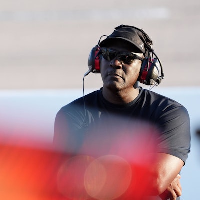 Michael „Air“ Jordan bei einem Nascar-Rennen
