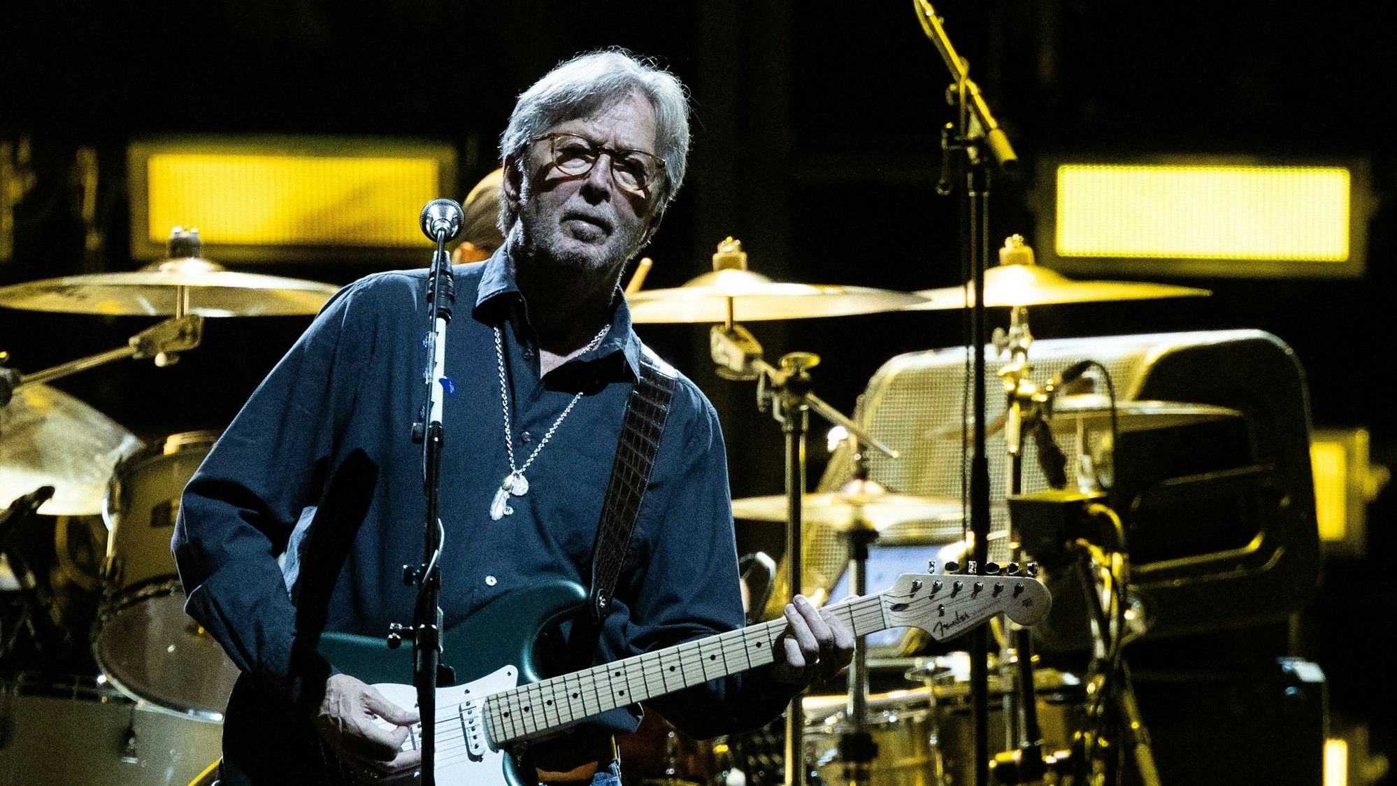 Eric Clapton während eines Konzerts in Wien im Juni 2019.