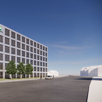 Die Firma Bechtle stellt ihr neues Gebäude in Sankt Augustin vor. Baubeginn ist im April 2025.